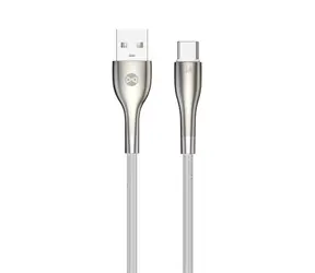 Kabel Forever Sleek USB-A (M) - USB-C (M) 1m biały / 3 A