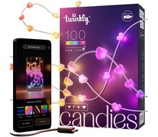 Twinkly Candies LED TWKH100RGB-T 100 szt. 6 m / Inteligentny łańcuch świetlny / RGB / Wi-Fi / Bluetooth