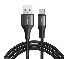 Joyroom SA25-AC6 Kabel ładujący USB-A (M) - USB-C (M) 100 W 1,2 m czarny