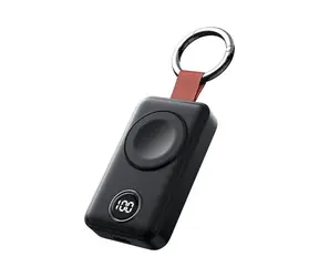 Joyroom JR-WQW01 czarny / Przenośna ładowarka bezprzewodowa do zegarków / 2000mAh