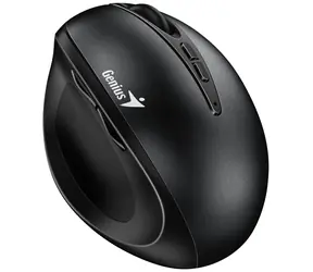 Genius Ergo 8300S czarna / pionowa mysz bezprzewodowa / 1600 dpi / 7 przycisków / 2,4 GHz