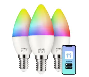 Niceboy ION SmartBulb RGB E14 6W 3szt / LED RGB / E14 / 5,5W / 470 lm / 2700-6500K / Wi-Fi