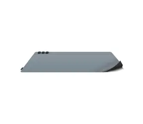 UNIQ Hagen Inteligentny dwustronny podkład na biurko z magnetycznymi uchwytami na kable Czarno-niebieski / 682x350x1mm