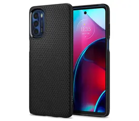 Pokrowiec ochronny Spigen Liquid Air do Motorola Moto G Stylus 2022 czarny
