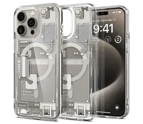 Etui ochronne Spigen Ultra Hybrid MagSafe do Apple iPhone 15 Pro Max zero one z naturalnego tytanu