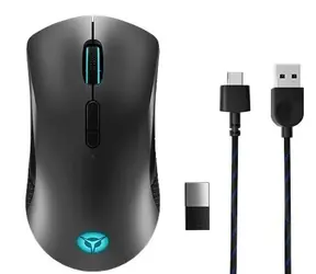 Lenovo Legion M600 Czarny / Bezprzewodowa mysz do gier / 16 000 DPI / Bluetooth 5.0 / Odbiornik USB / USB 2.0 / RGB