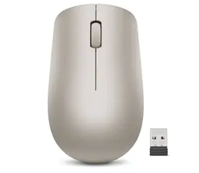 Lenovo 530 beżowy / Mysz bezprzewodowa / 1200 DPI / Klucz USB Nano 2,4 GHz / 1x AA