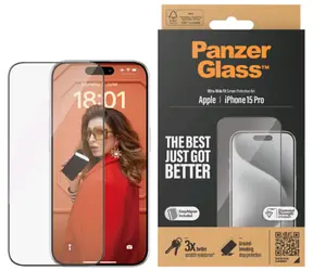 PanzerGlass UWF Szkło ochronne do Apple iPhone 15 Pro