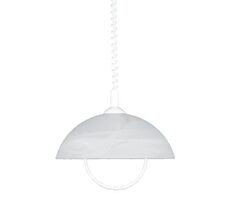Lampa wisząca Luxera ALBERT E27 biała / 60W / 35cm / IP20