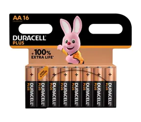 Duracell - Alkaline PLUS Extra Life MN1500/LR06 16 szt