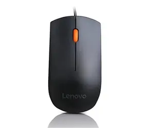 Lenovo 300 USB czarna / Mysz przewodowa / 1600 DPI / USB-A / 1,8m