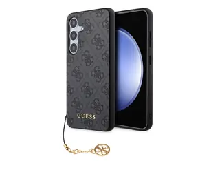 Tylna obudowa Guess 4G Charms do Samsung Galaxy S24 w kolorze szarym