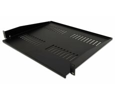 Xtendlan CPOLIC1U40-BP Półka 400mm czarna / uniwersalna / 1U / nośność 25kg / zaawansowana