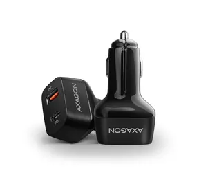 Axagon PWC-PQ38 czarny / Ładowarka samochodowa / 1x USB-A + 1x USB-C / 38W / wyprzedaż