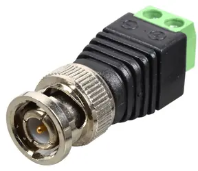 Adapter DeLock BNC (M) - Blok zaciskowy 2-pinowy czarny