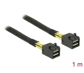 DeLock Kabel Mini SAS HD SFF-8643 (M) - Mini SAS HD SFF-8643 (M) 1m czarny