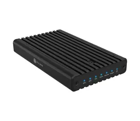 Icy Box IB-2817MCL-C31 czarna / Obudowa zewnętrzna na 2x dysk SSD M.2 / USB 3.2 Gen 2
