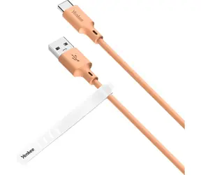 Kabel YENKEE YCU 315 OE SILIC USB-A (M) - USB-C (M) 1,5 m pomarańczowy / 15 W