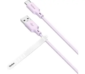 Kabel YENKEE YCU 315 PE SILIC USB-A (M) - USB-C (M) 1,5 m fioletowy / 15 W