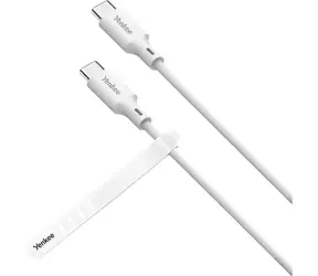 Kabel YENKEE YCU C115 WH SILIC USB-C (M) - USB-C (M) 1,5 m biały / 60 W