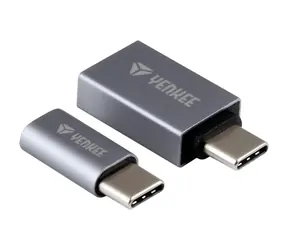 Zestaw adapterów YENKEE YTC 021 USB-C (M) - USB-A 3.0 (F) + USB-C (M) - Micro-USB (F) 