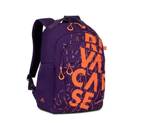 Riva Case 5430 fioletowy / plecak na laptopa 15,6 z kontrastowym nadrukiem / pojemność 30l