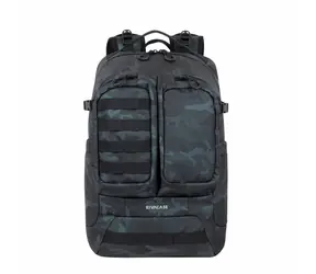 Plecak na laptopa 17,3" Riva Case 7661 szary / granatowy Camo o pojemności 32 l