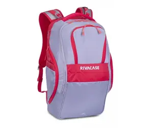 Riva Case 5265 szaro-czerwony / plecak na laptopa 17,3" / pojemność 30l