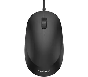 Philips SPK7207 czarna / Mysz przewodowa / optyczna / 1600 DPI / 3 przyciski / USB 