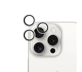 Szkło ochronne Epico na tylną kamerę do Apple iPhone 15 Pro/15 Pro Max space silver