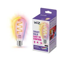Philips WiZ Colors ST64 E27 6,3W / Inteligentna kolorowa żarówka / 470 lm / 2200-6500 k / możliwość ściemniania 