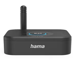 HAMA Adapter audio Bluetooth Link.it solo czarny / zasięg 50m / Bluetooth 5.3 / MicroSD / jack 3,5mm 