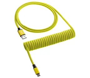 CableMod Klasyczny zwinięty Cable klawiatury USB-C - USB-A 1,5 m Dominator Żółty / kabel klawiatury