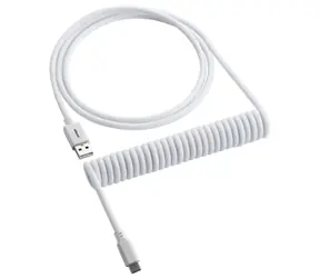 CableMod Klasyczny zwinięty Cable klawiatury USB-C - USB-A 1,5 m Glacier White / kabel klawiatury