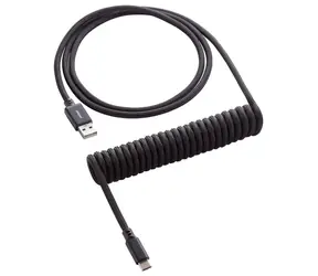 CableMod Klasyczny zwinięty Cable do klawiatury USB-C - USB-A 1,5 m Midnight Black / Kabel do klawiatury