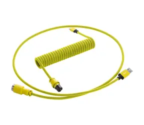 CableMod PRO Zwinięty Cable klawiatury USB-C - USB-A 1,5m Dominator Żółty / Kabel do klawiatury