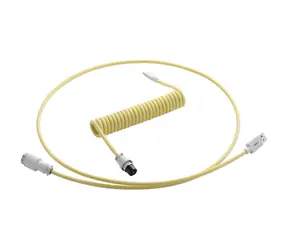 CableMod PRO Zwinięty Cable klawiatury USB-C - USB-A 1,5m Lemon Ice / Kabel do klawiatury