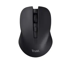 Trust Mydo Black / Mysz bezprzewodowa / Optyczna / 1800 DPI / 4 przyciski / RF 2,4 GHz