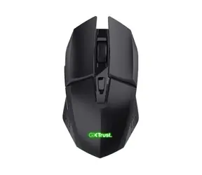 Trust GXT 110 Felox Czarny / Bezprzewodowa mysz do gier / Optyczna / 4800 DPI / 6 przycisków / RF 2,4 GHz  