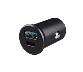 Trust Fast 38W PD czarny / Ładowarka samochodowa / 38W / 1x USB-A / 1x USB-C