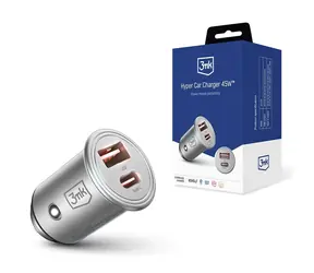 Ładowarka samochodowa 3mk Hyper 45W - ładowarka samochodowa / 1x USB + 1x USB-C (PD)