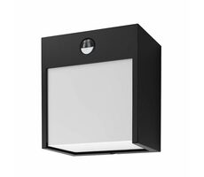 Zewnętrzny kinkiet Solight LED Terni - czujnik PIR czarny / 12W / 560lm / 3000K / czujnik PIR