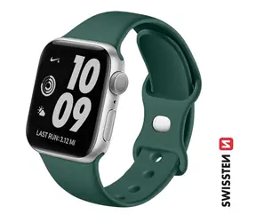 Swissten Silikonowy pasek do Apple Watch 38/40/41mm zielony