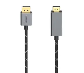 HAMA 200506 Kabel DisplayPort na HDMI 1,5 m / DisplayPort (M) / HDMI (M) / 4K@60Hz