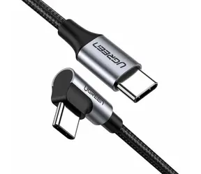Ugreen US255 Kabel ładujący USB-C (M) - USB-C (M) 1 m czarny