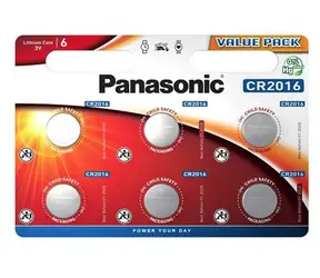 Bateria litowa Panasonic CR2016 3V 6szt/blister