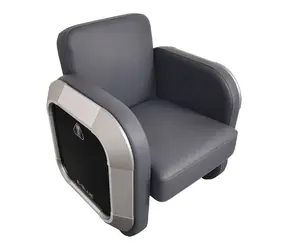 E-BLUE EEC346-11 Sofa gamingowa szara / skóra syntetyczna / ładowność do 200 kg