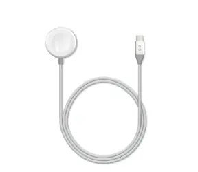 Kabel ładujący Epico USB-C do Apple Watch 1,2 m, srebrny