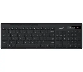 Genius Slimstar 7230 (Copilot) czarny / Klawiatura bezprzewodowa / 2,4 GHz / Copilot / Układ CZ+ SK