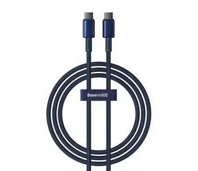 Baseus Tungsten Gold Kabel USB-C na USB-C 1m niebieski / 2x USB-C (M) / 100W